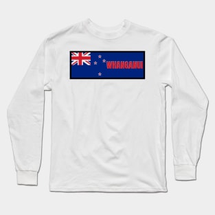 Whanganui City in New Zealand Flag Long Sleeve T-Shirt